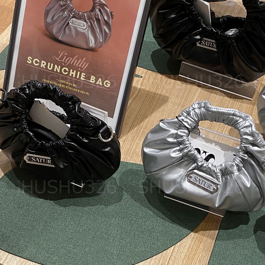 ★SATUR★Scrunchie Mini Tote & Cross Bag