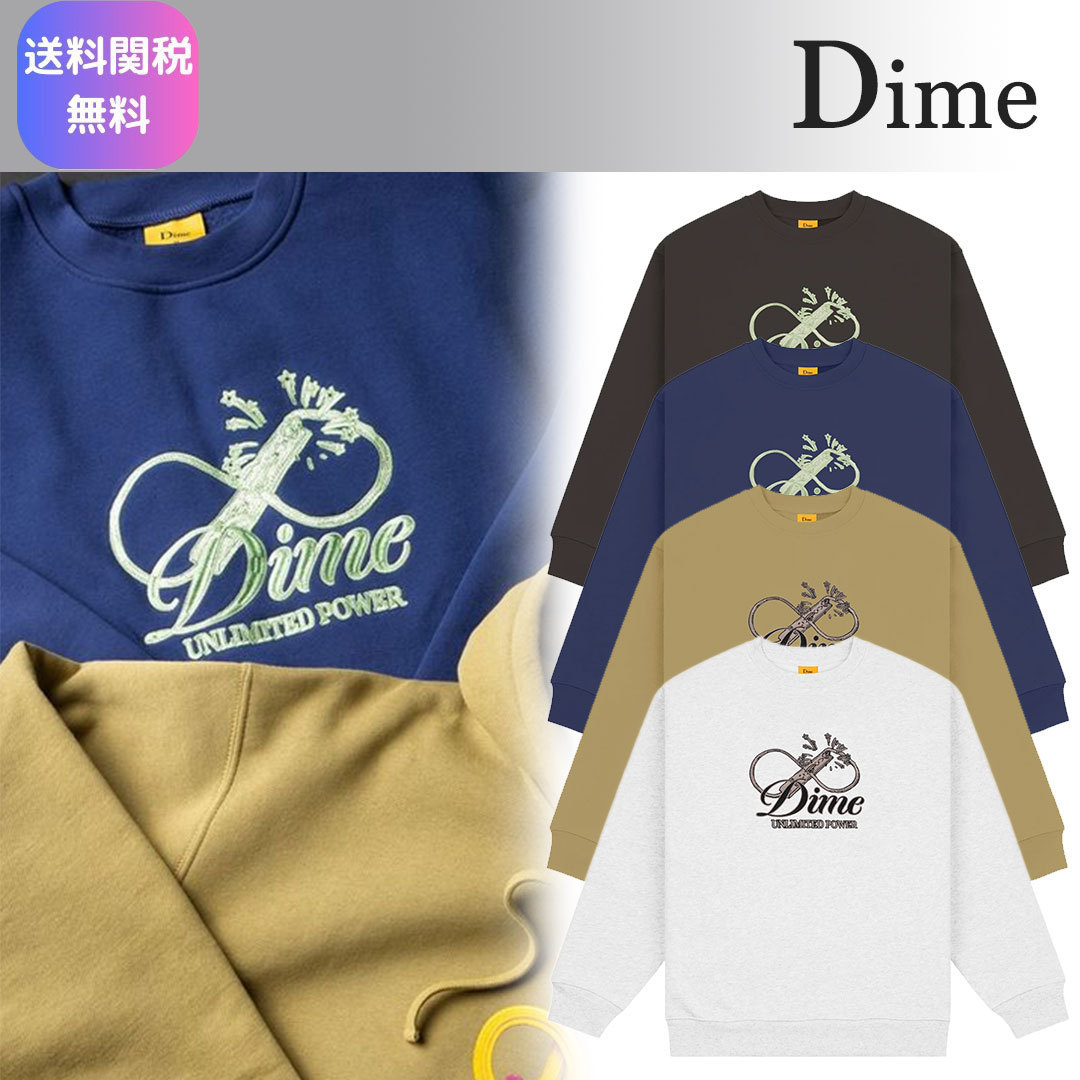 関税込◆Dime◆カーシブ パワー クルーネック スウェットシャツ