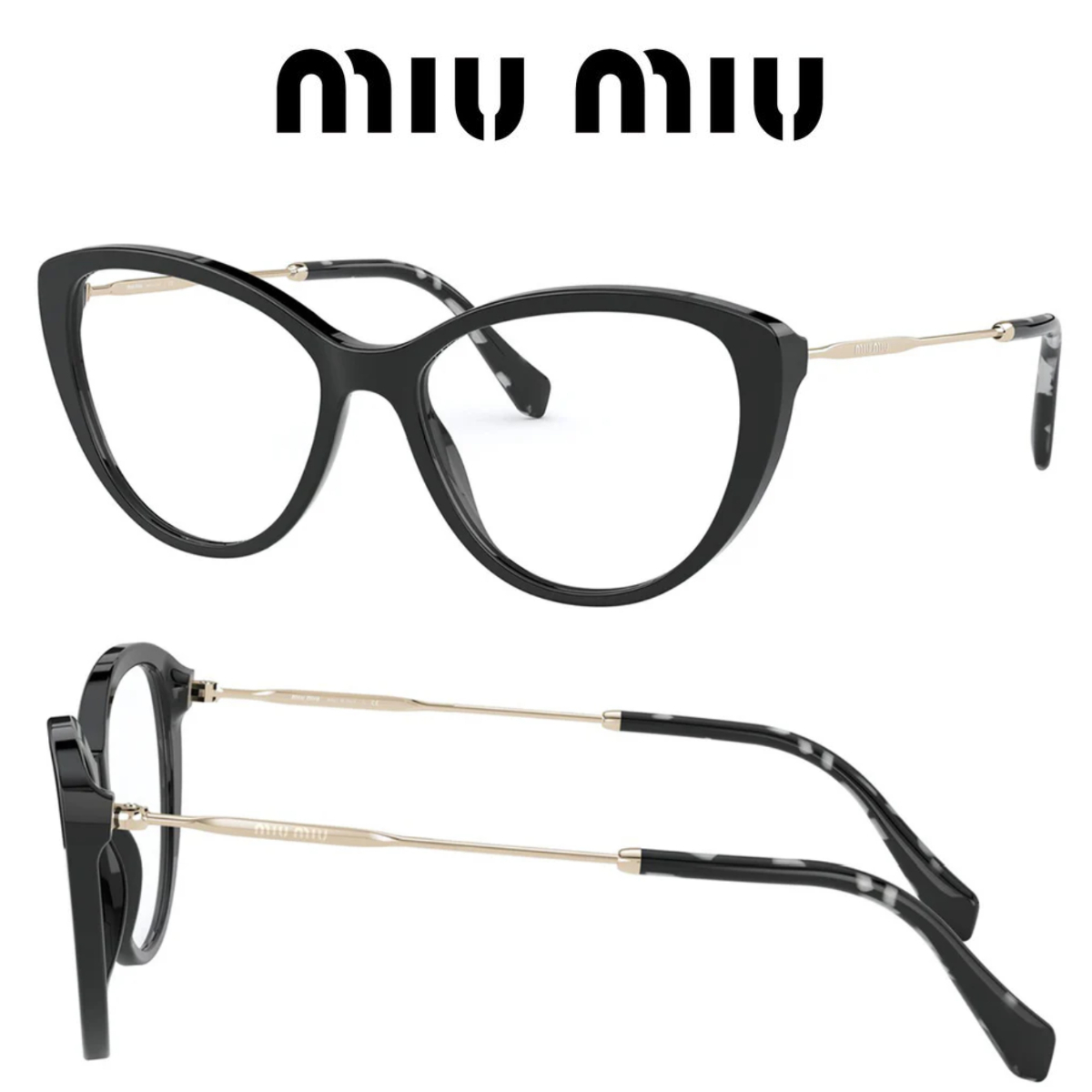 関税・送料込み＊miumiu＊パイプ キャット メガネ