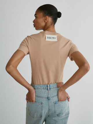 ベージュ系 RECTO(レクト) Tシャツ・カットソー(レディース