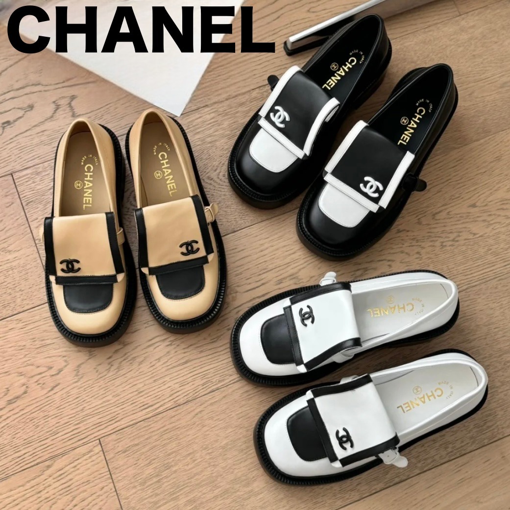 【軽くて履きやすい♪】CHANEL CCロゴ メリージェーン メリージェーン - ファブリック & グログラン、アイボリー