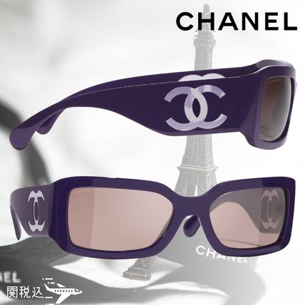 パープル（紫）系 CHANEL(シャネル) サングラス(レディース