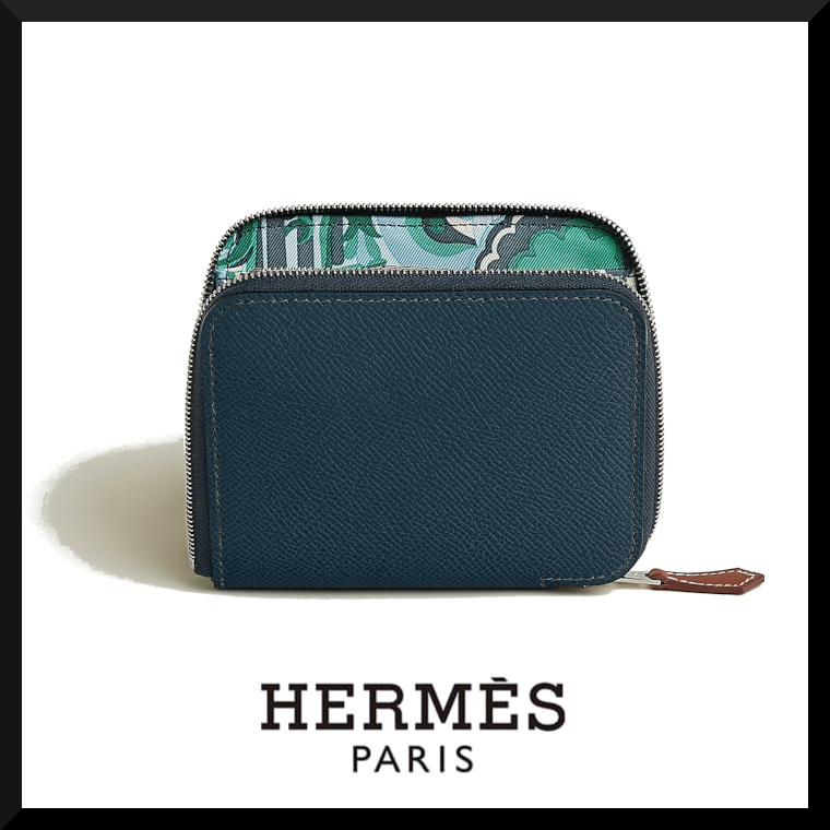 《エレガントな一品★》HERMES Silk'In Compact wallet