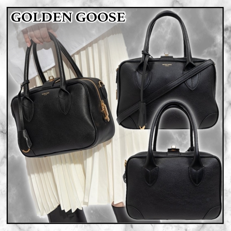 ◆Golden Goose 最新作◆ゴートレザー Vita バッグ/Black◆