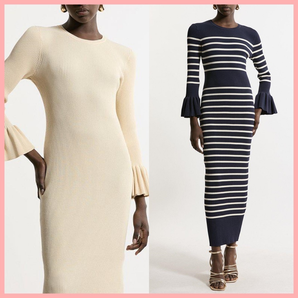 日本未入荷★Karen Millen ベルスリーブタイトワンピース