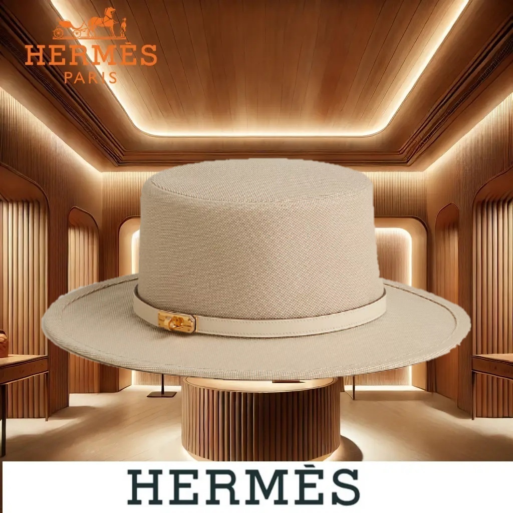 気品漂う夏映え【HERMES】エグランティーヌ ブルーム ハット ハット-《エドワード・