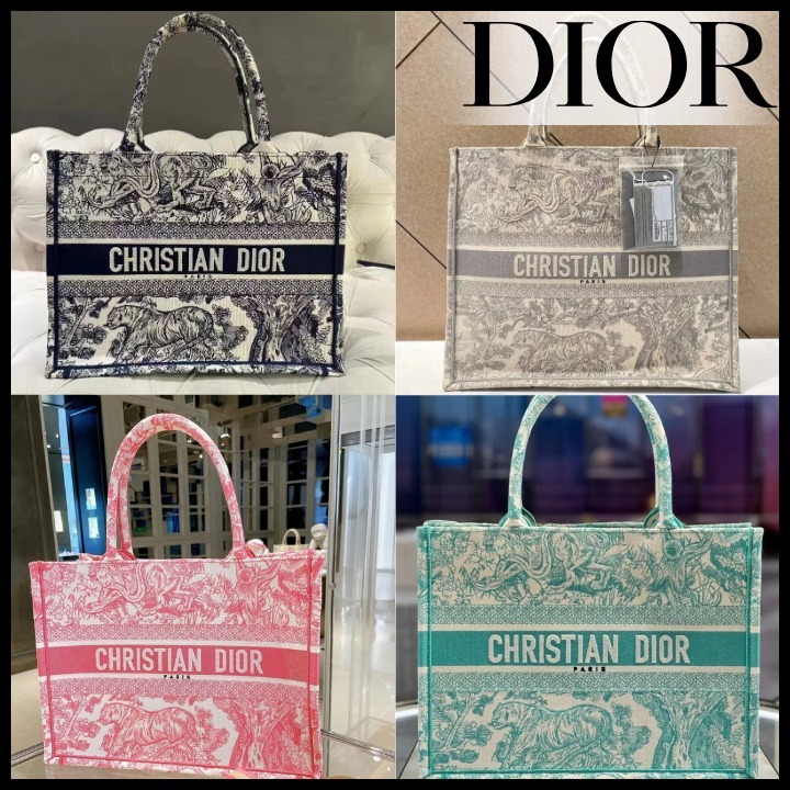 【大容量☆】DIOR ブック トート バック ミディアム