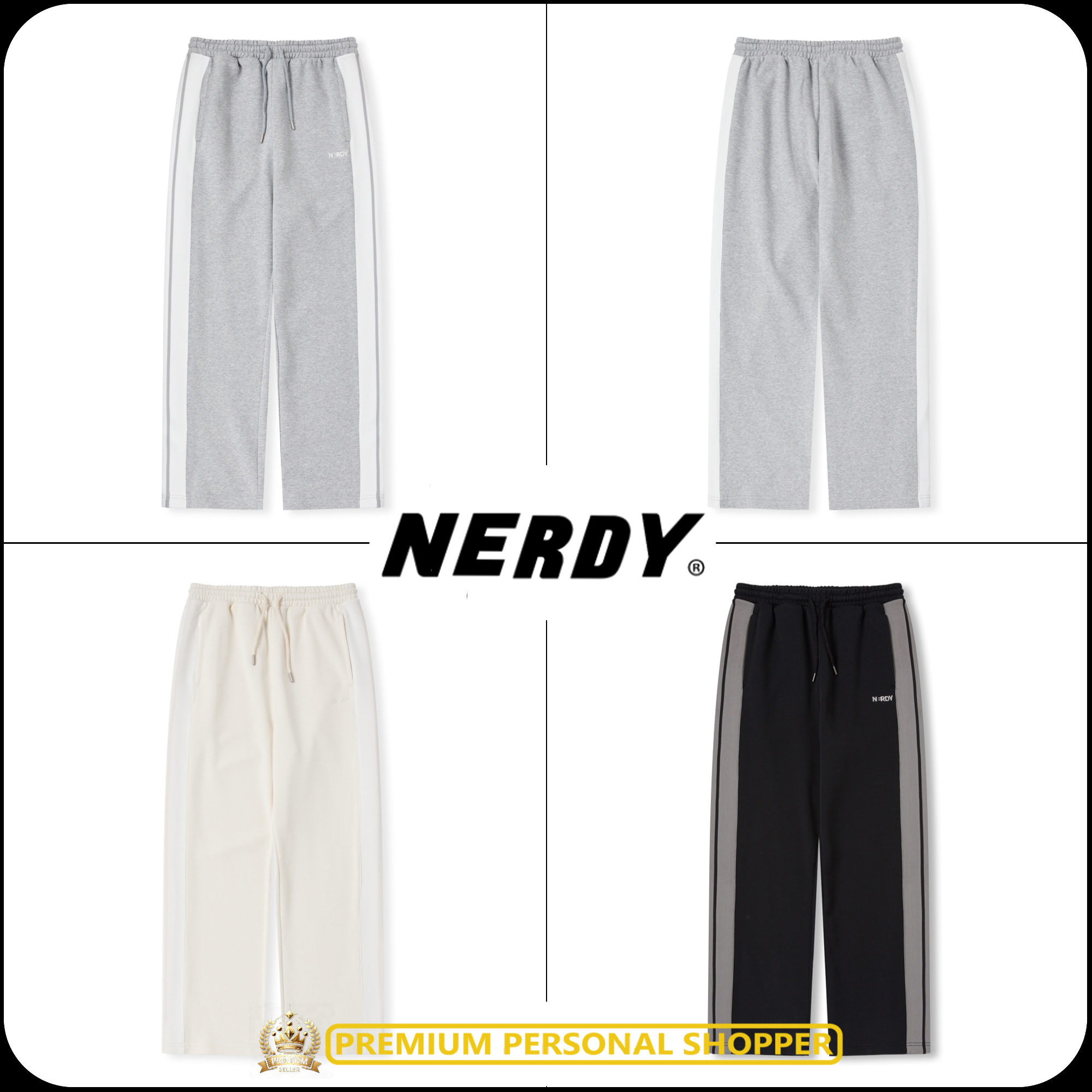 [ NERDY ]★24FW★韓国人気★BOLD NY SWEATPANTS