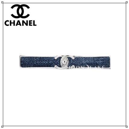 ≪24K★≫CHANEL バレッタ デニム
