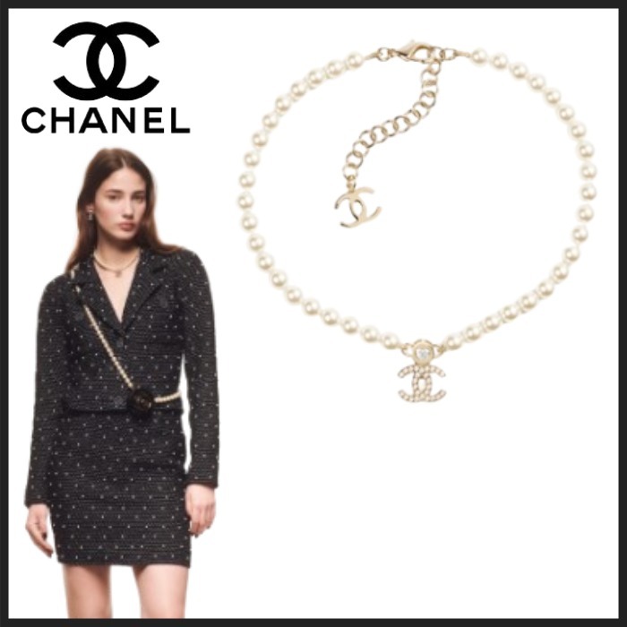 【上品なパールで華やかに】CHANEL ネックレス