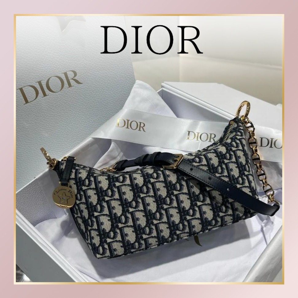 【DIOR】Diorstar ホーボーバッグ オブリーク ジャカード
