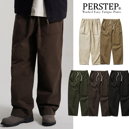 PERSTEP正規品★24AW★Washed easy fatigue pants