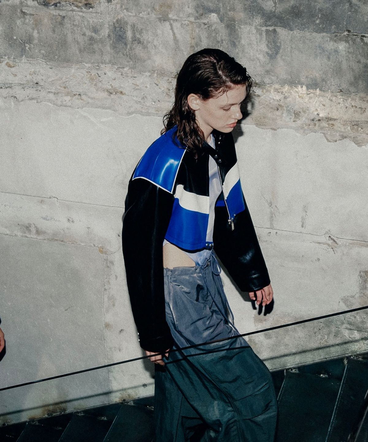 【PORTA】CROPPED BIKER LEATHER JACKET / 追跡付 PORTA】CROPPED BIKER LEATHER JACKET / 追跡付