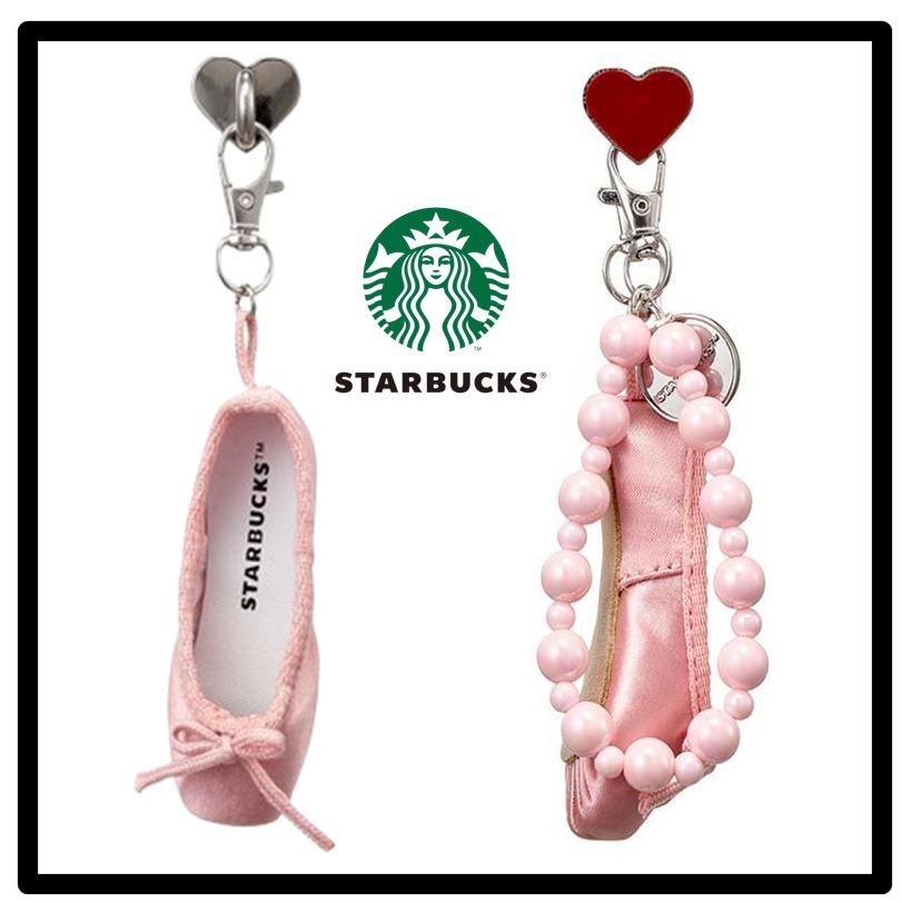 ★送料・関税込★Starbucks★Pink Shoe Deco Chain★