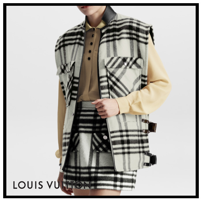 Louis Vuitton《タータンユーティリティジャケット》ウール 直営