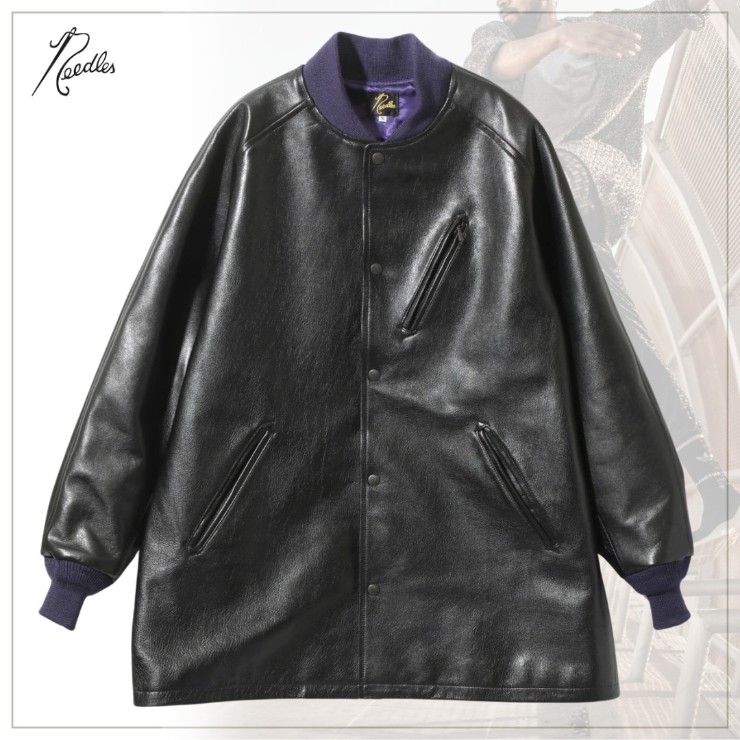 ハンサム度がアップする【Needles】Cowhide Lthr Sur Coat