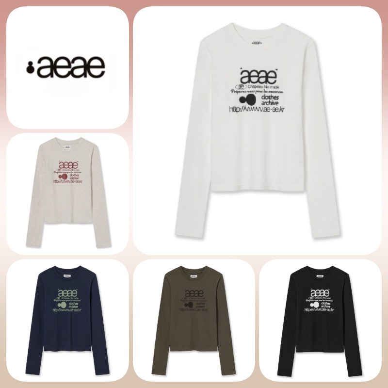 ◆24AW AEAE WEB LOGO CROP L/S/6色◆