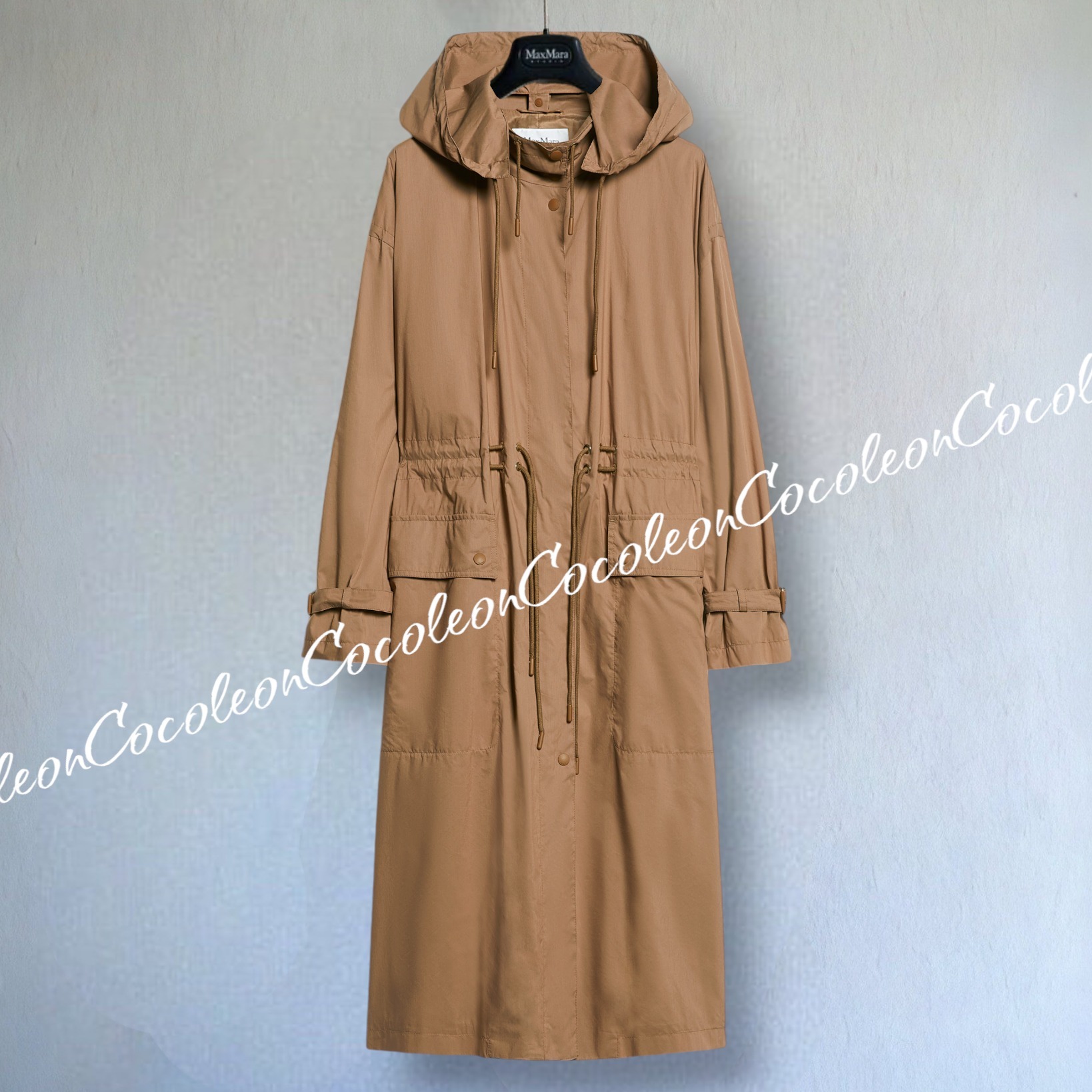 大人気【MaxMara】Parka over in tessuto tecnico トレンチ