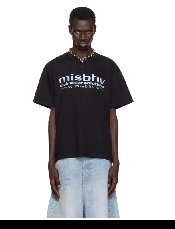【おすすめ人気！】 MISBHV ブラック Homepage Tシャツ