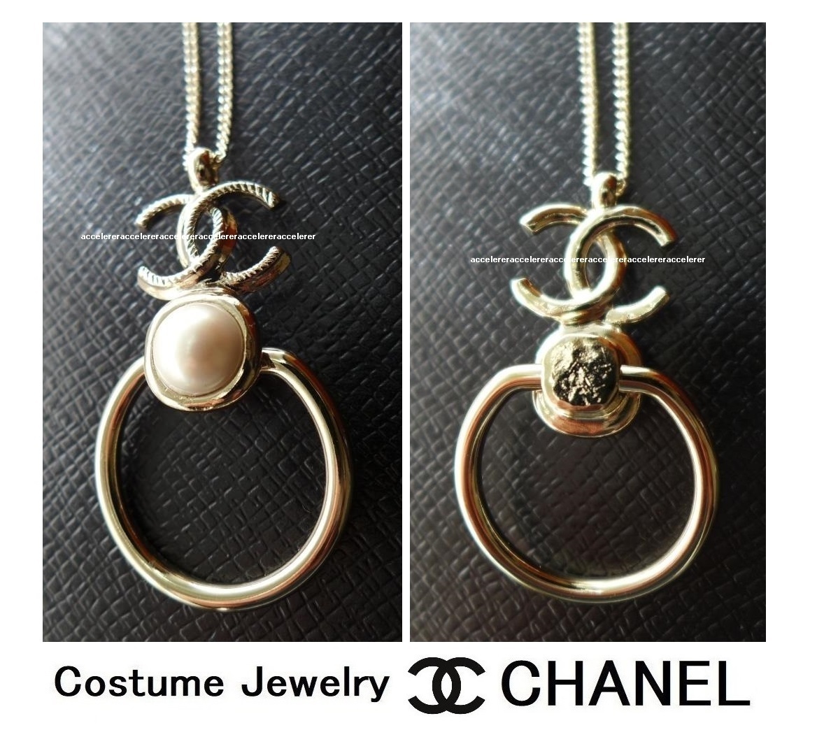 CHANEL クリスタル CC ネックレス コスチュームジュエリー