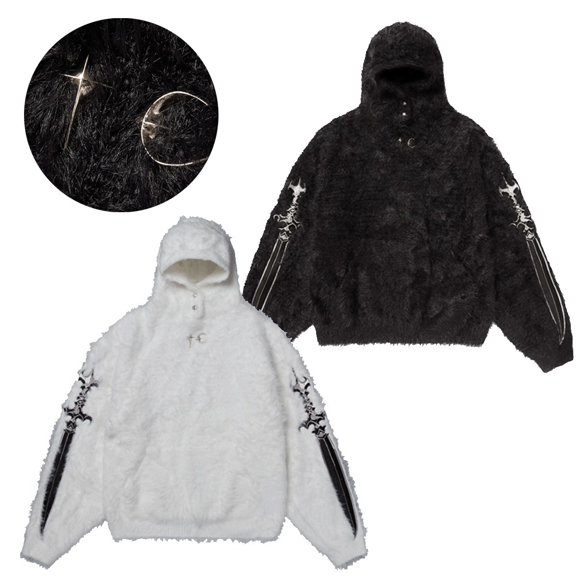 パーカー・フーディ THUG CLUB Pack Fur Sword Hoodie 4FK1753