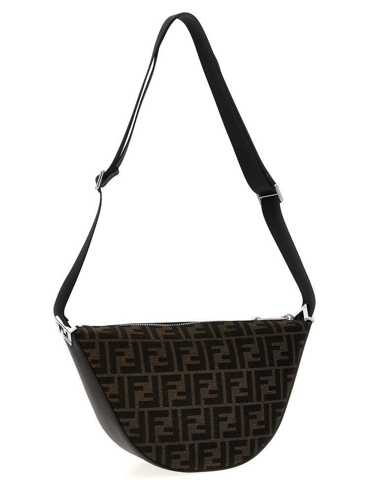 関税送料込★FENDI★ジャカード ショルダーバッグ★BROWN