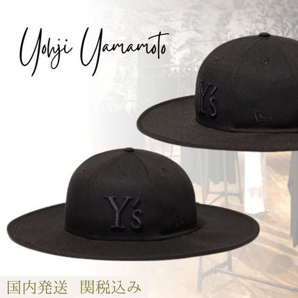 Y's ワイズ ヨウジヤマモト ヘリンボーン ハット 帽子 黒（Yohji