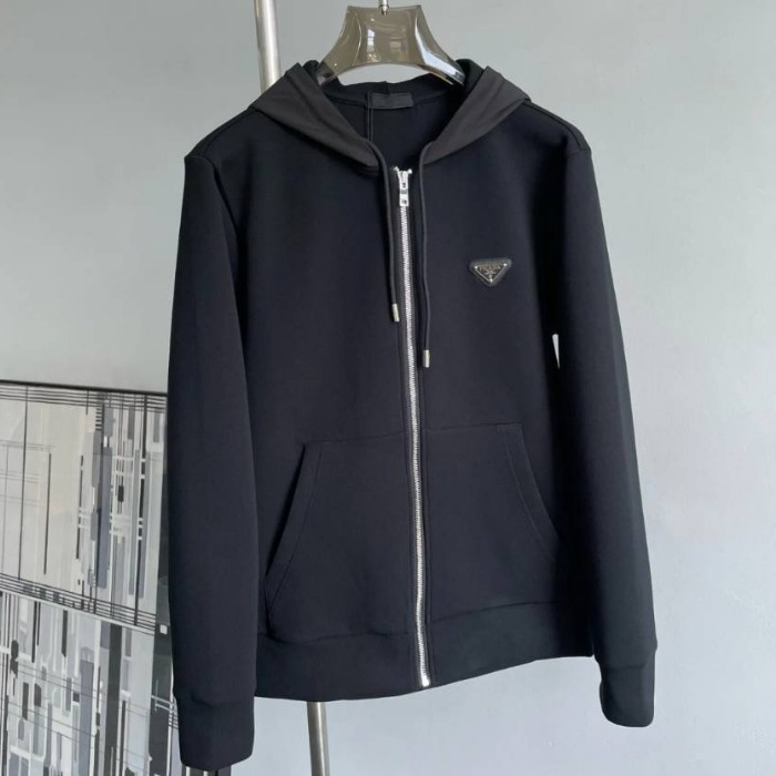 《デイリーに最適》【PRADA】コットンフリースパーカー