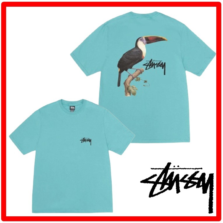 ★韓国の人気★【STUSSY】★Toucan T-Shirt Ocea.n★