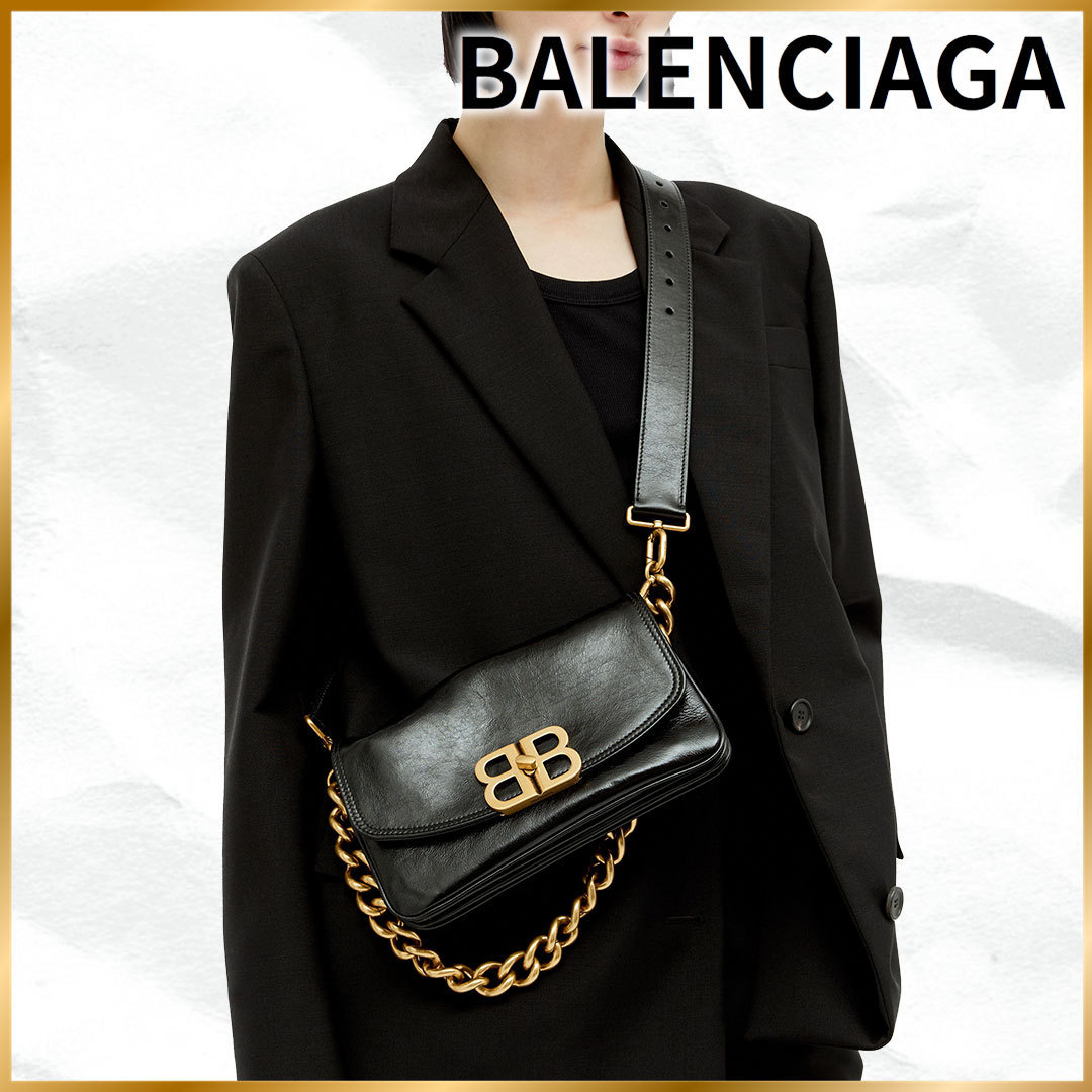 ◆BALENCIAGA◆BBソフト スモール フラップ ショルダーバッグ