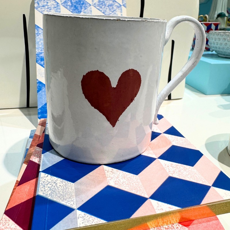 ★パリ発★【Astier de Villatte】ハートが可愛い マグカップ