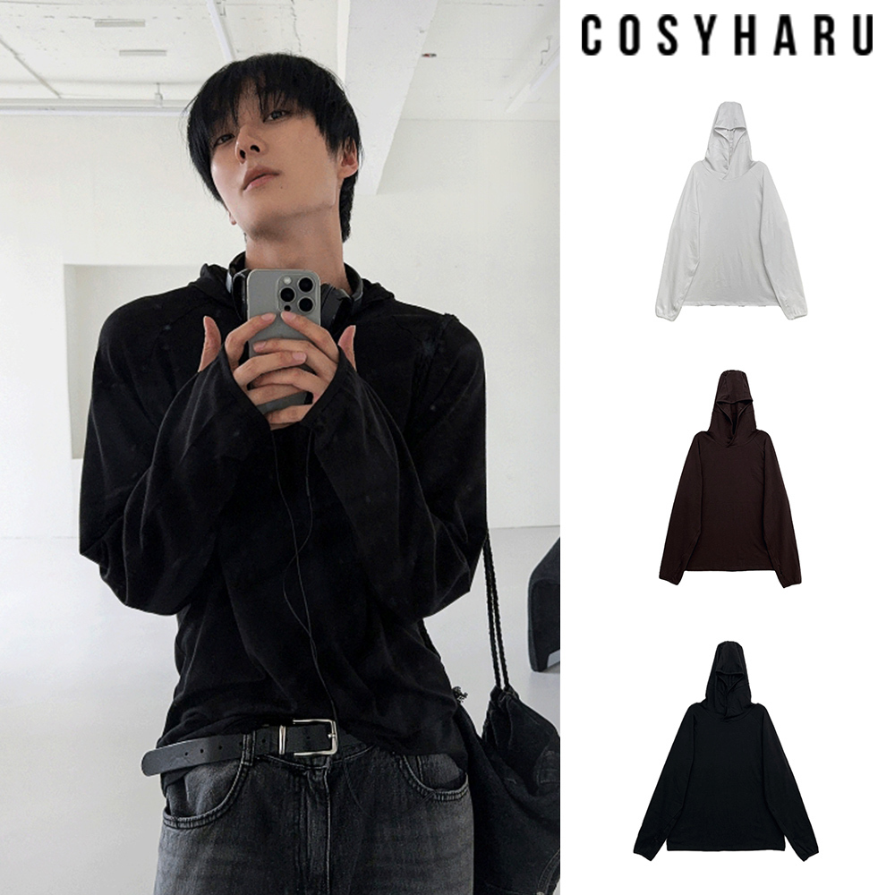 【COSYHARU】Air Hood Warmer Tee