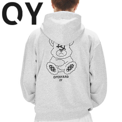 ★OY★GLOBE LOGO HOODIE-WHITE★正規品/韓国直送料込/人気 OY(オーワイ)の商品一覧 - 海外通販のBUYMA