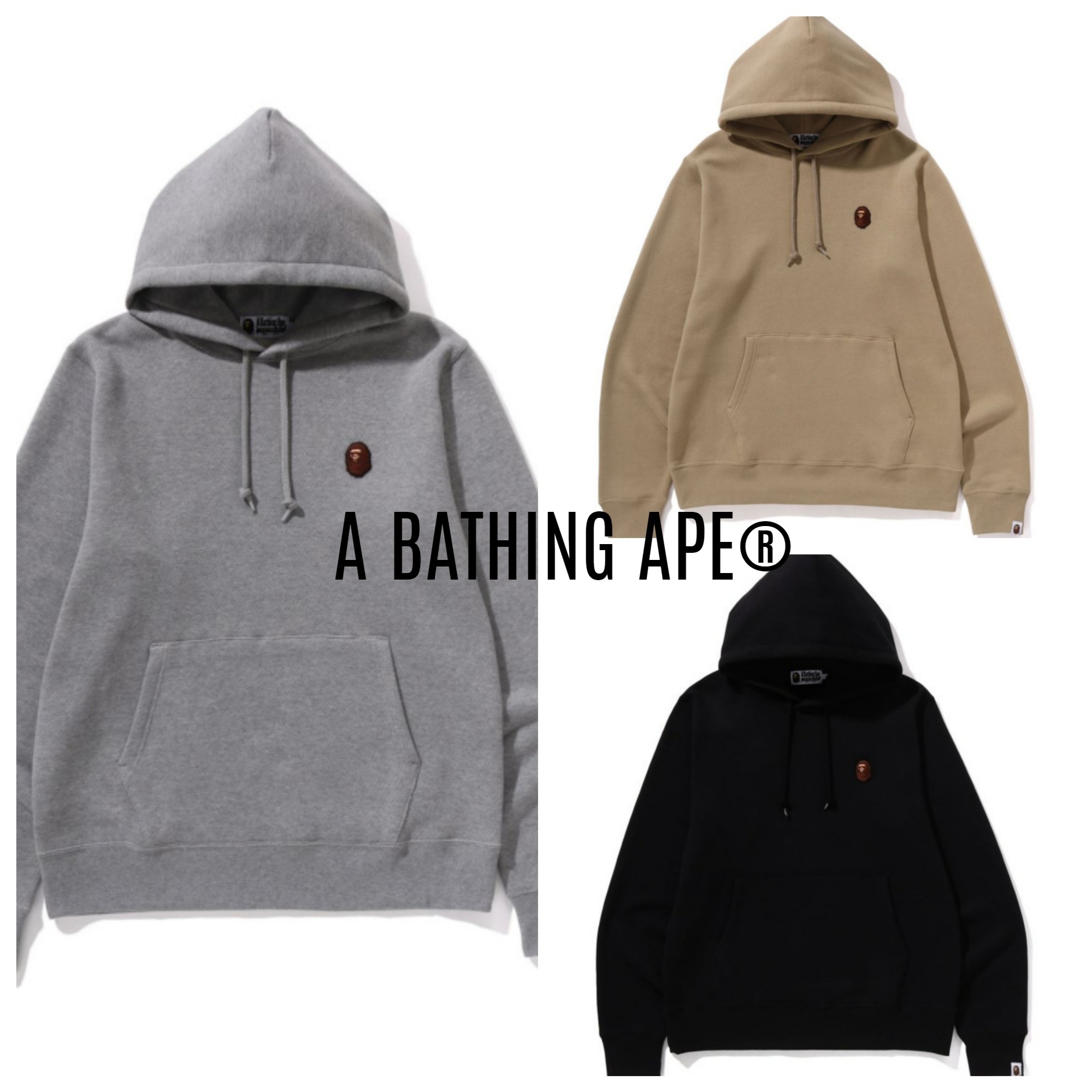 ■Aape by A BATHING APE■ワンポイント ジップ フーディー