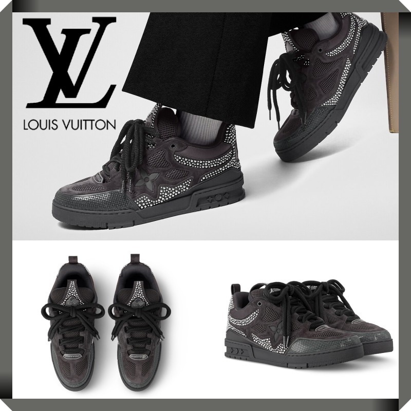大人気☆Louis Vuitton☆スケートスニーカー クリスタルビジュー