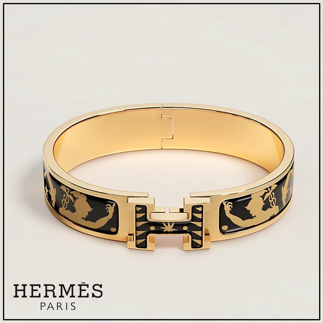 エナメルブレスレット【HERMES】《クリックH/オルフェウス》