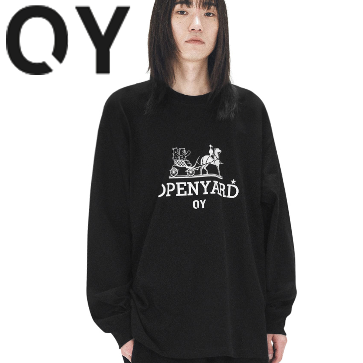 ★OY★CARRIAGE LONG SLEEVE - BLACK★正規品/韓国直送用込/人気