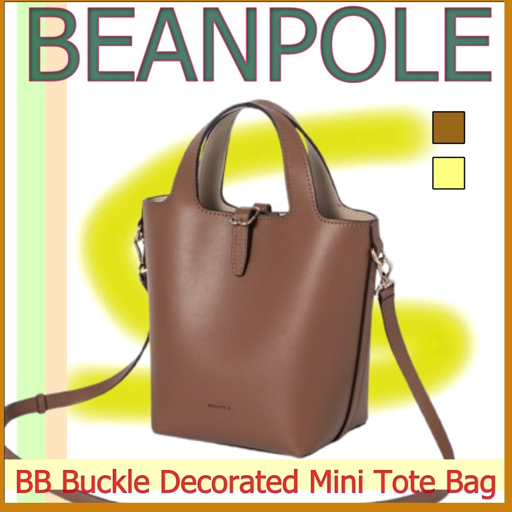 BEANPOLE ACCESSORY◆BBバックル装飾 ミニ トートバッグ