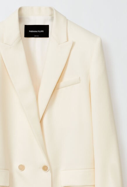 《送料無料》FABIANA FILIPPI Double-breasted jacket in wool