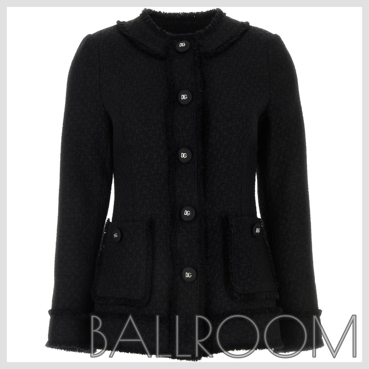 ジャケット DOLCE & GABBANA BLACK TWEED BLAZER