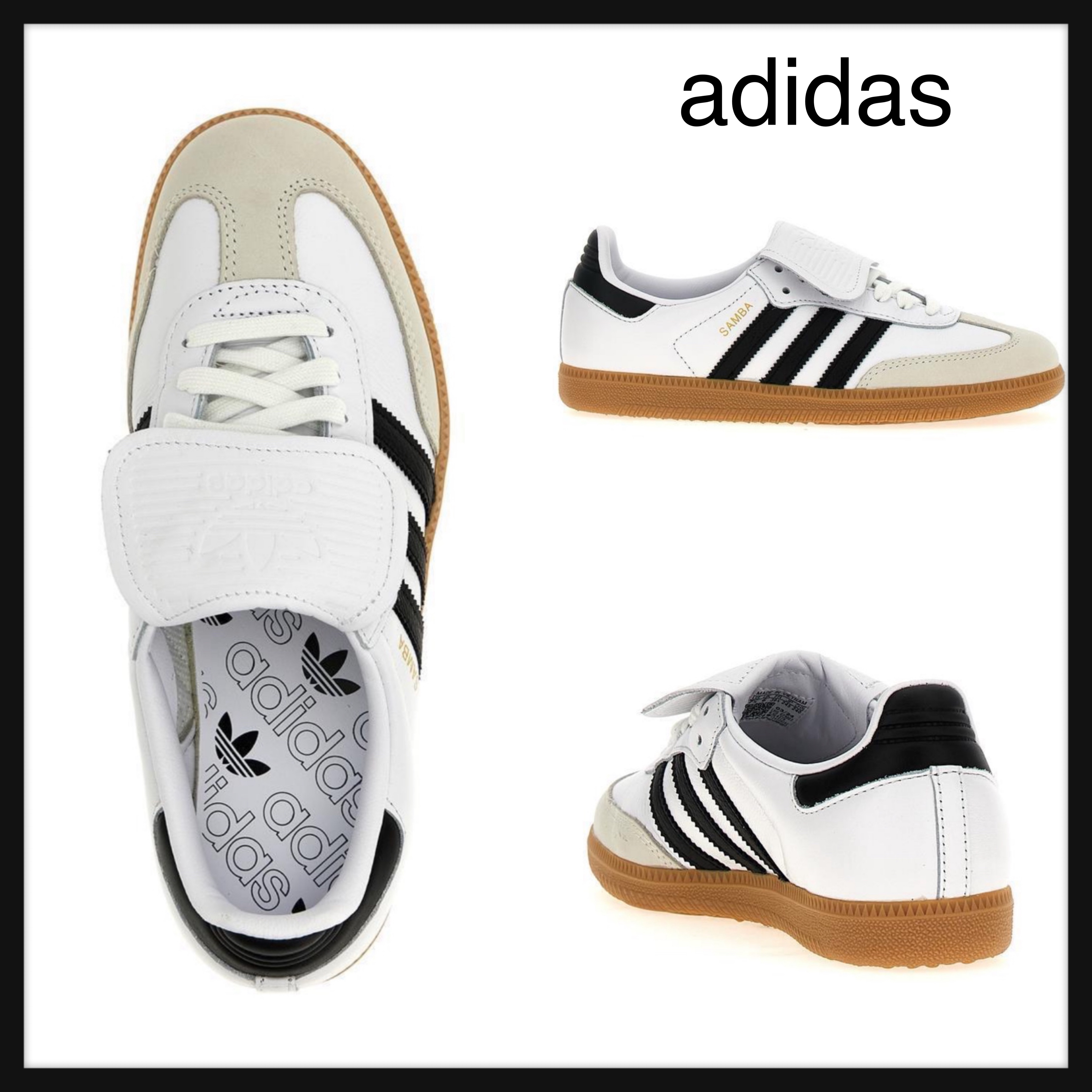 【adidas】SAMBA LT SHOES スニーカー サンバ レザー ロゴ 2色