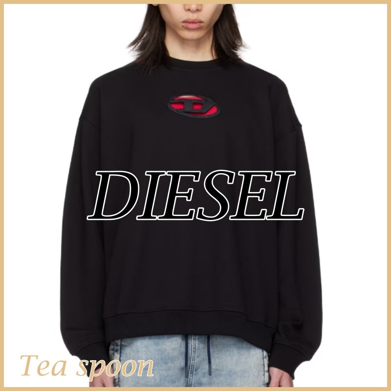DIESEL◆残りわずか！ブラック 長袖 スウェット シャツ 送関込み
