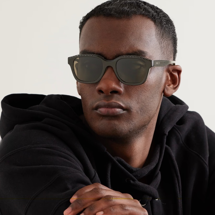 関税込＊FENDI フェンディ アセテートサングラス Dフレーム FENDI* EYEWEAR Dフレーム ロゴプリント アセテート サングラス