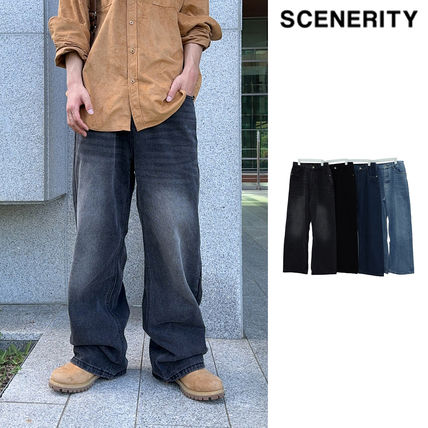 【SCENERITY】fouard wide denim pants SCENERITY】fouard wide denim pants (SCENERITY/デニム