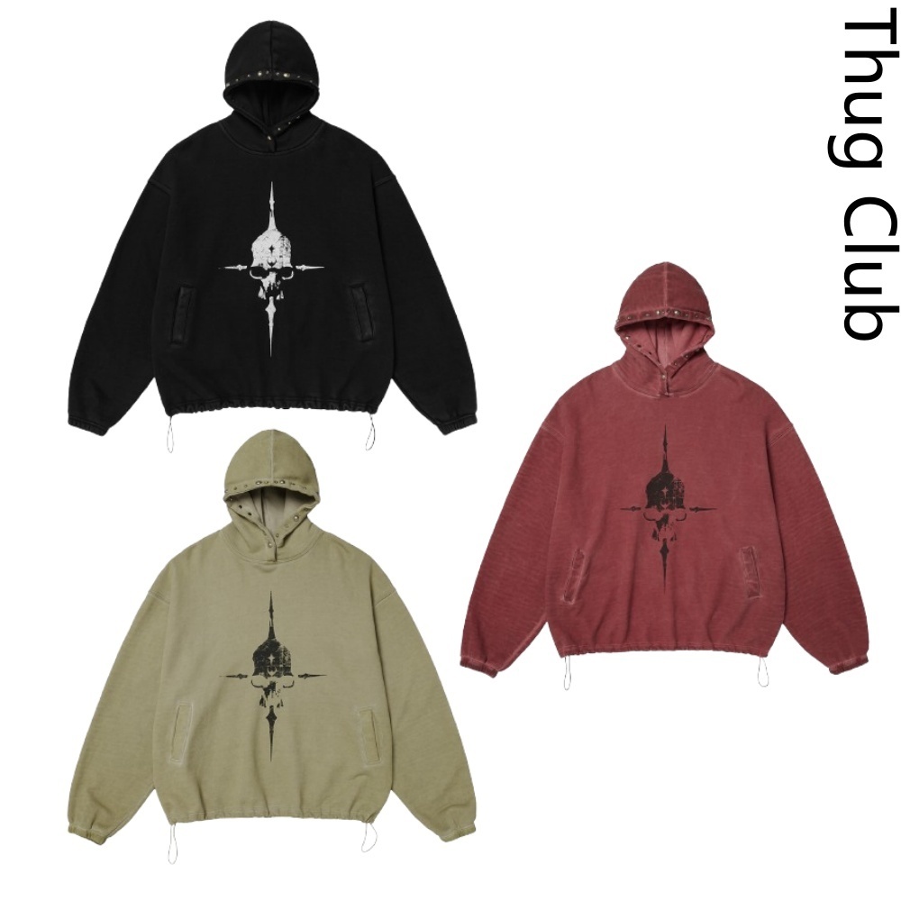 【Thug Club】Peace Stud Hoodier フーディジャケット★秋準備