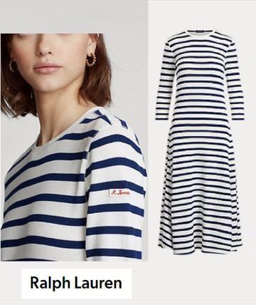 国内即発【POLO Ralph Lauren】ワッフルコットン★マキシドレス