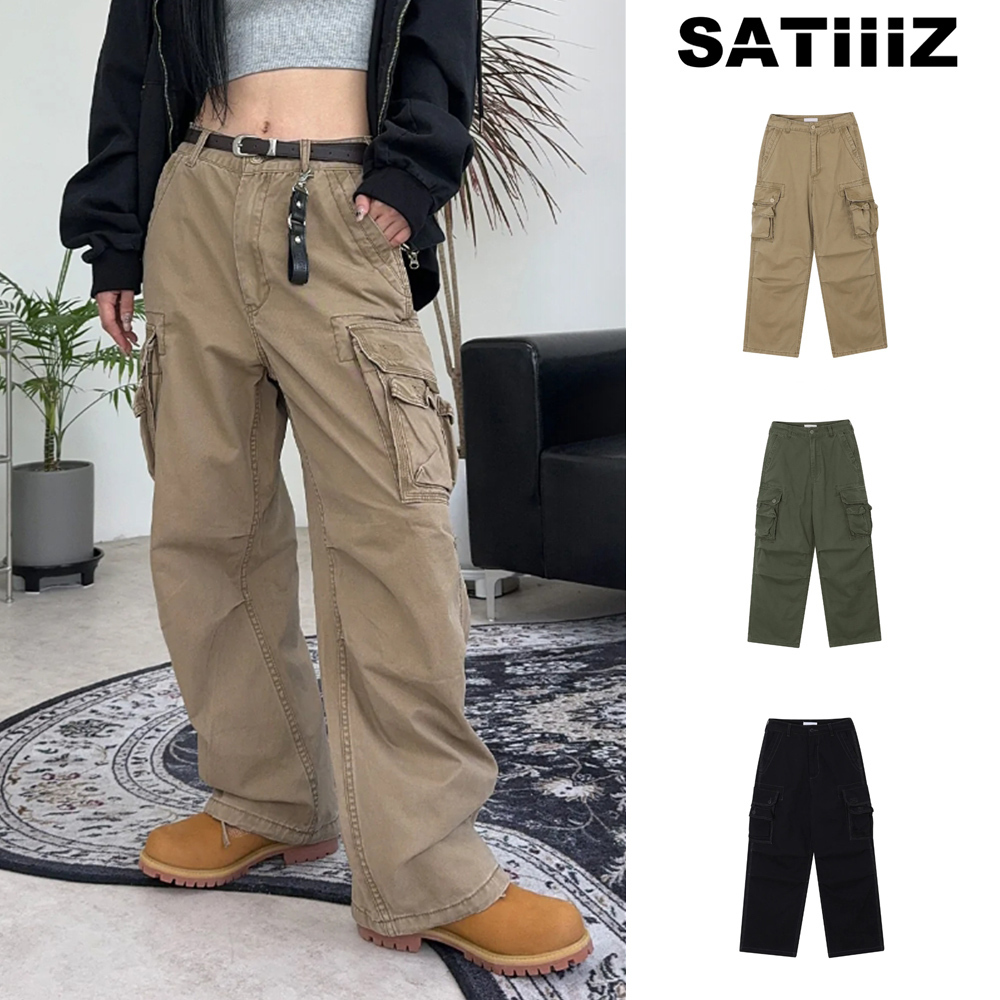 【SATIIIZ】Daily vintage cargo pants