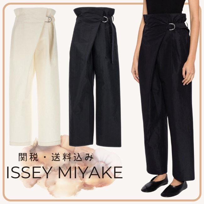 関税・送料込み【ISSEY MIYAKE】Enfold コットン混紡パンツ