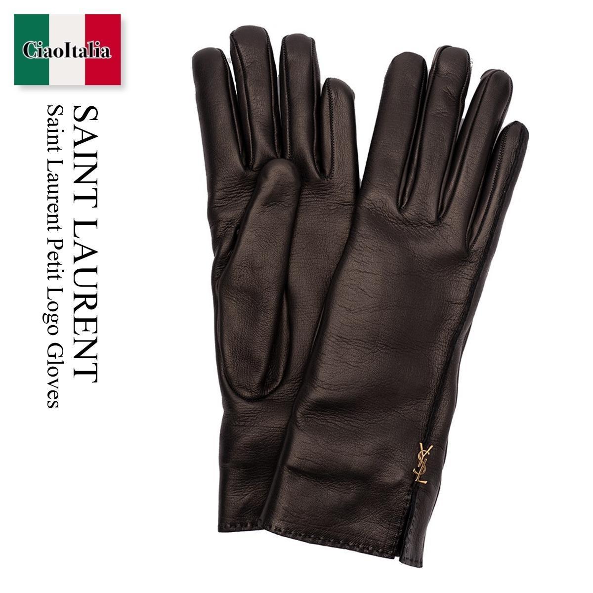 手袋 Saint Laurent Petit Logo Gloves