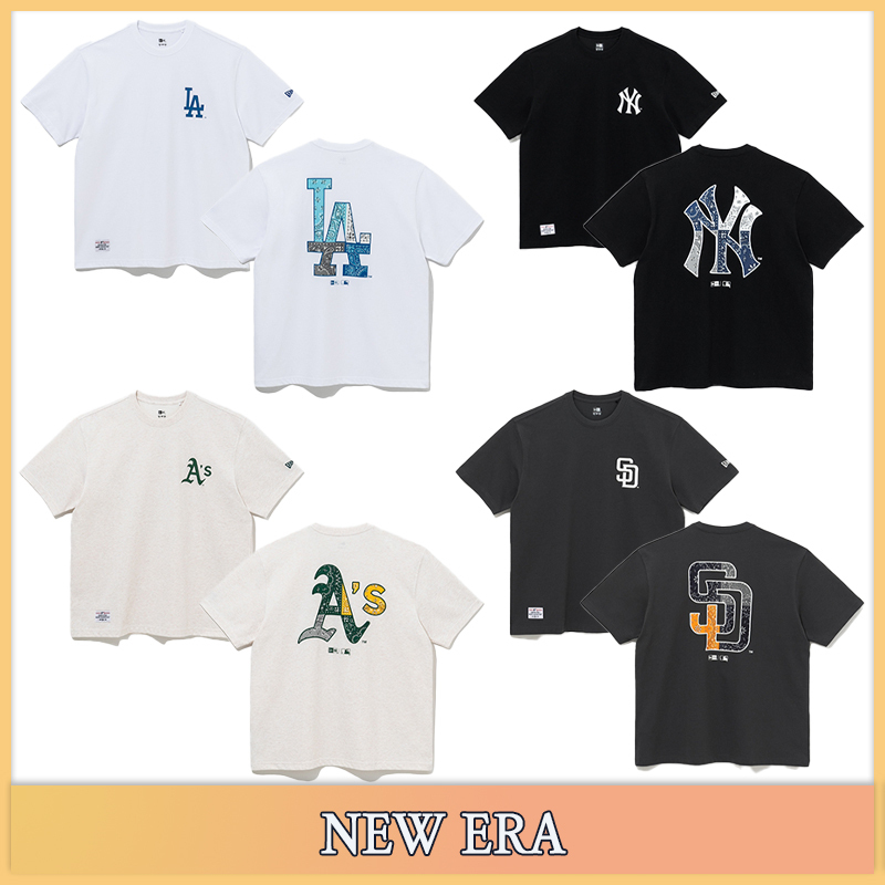 【NEW ERA】★男女兼用★MLBビッグペイズリーTシャツ